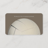 Volleyballtrainer| Übungsstunden für Ausbilder Visitenkarte (Rückseite)