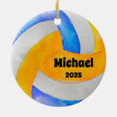 Volleyballverzierung, Ornament, Kinder Sport Keramik Ornament (Hinten)