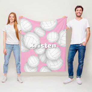 Volleyballzimmerdekoration mit Athletin Fleecedecke