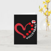 Volleybyll Valentine Day Heart Volleyll Lovers Win Karte (Gelbe Blume)