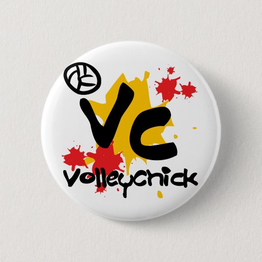 VolleyChick Croobie Button (Vorderseite)