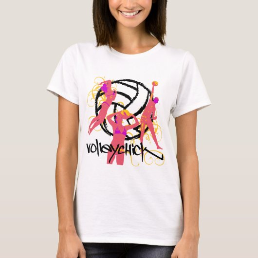 VolleyChick Curt T-Shirt (Vorderseite)