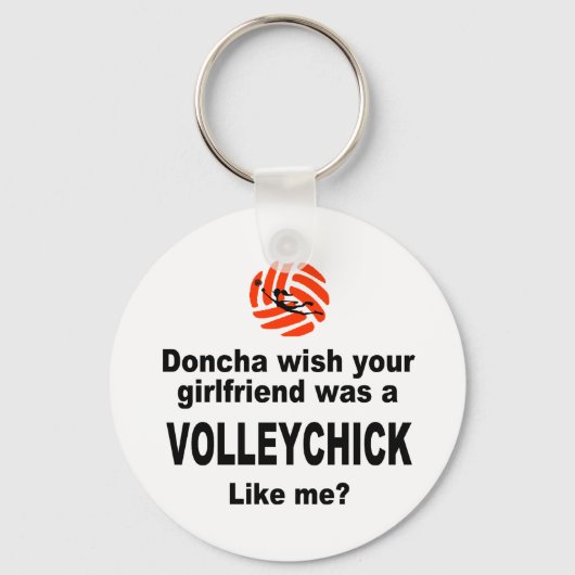 VolleyChick Doncha Schlüsselanhänger (Vorderseite)