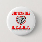 VolleyChick Herz Button (Vorderseite)