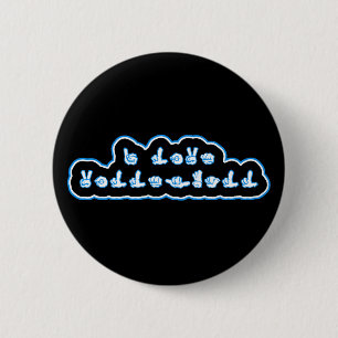 VolleyChick I Liebe-Volleyball ASL Button