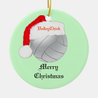 VolleyChick kundenspezifische Sankt Keramikornament