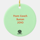 VolleyChick kundenspezifische Sankt Keramikornament (Hinten)