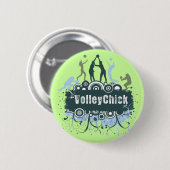 VolleyChick Stern-Schmutz Button (Vorne & Hinten)