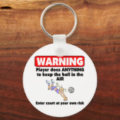 VolleyChick Warning Schlüsselanhänger (Vorderseite)