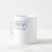 VolleyChick Wetterbericht Kaffeetasse (Vorderseite Links)