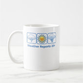 VolleyChick Wetterbericht Kaffeetasse (Links)