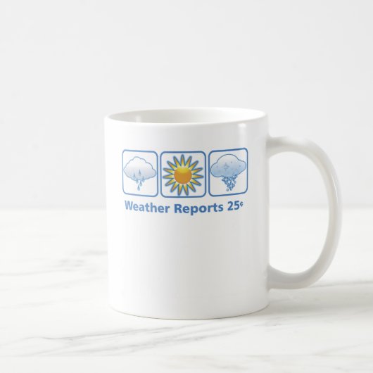 VolleyChick Wetterbericht Kaffeetasse (Rechts)