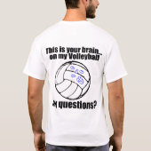 VolleyChick's Brain T-Shirt (Rückseite)