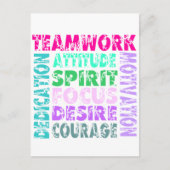 VolleyChick's Teamwork Postkarte (Vorderseite)