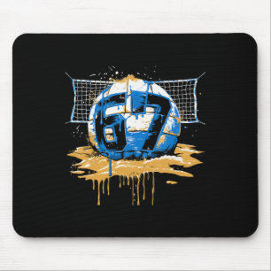 Volleyll 67 Six Seven Alpha Slang 6 7 Meme Kinder Mousepad