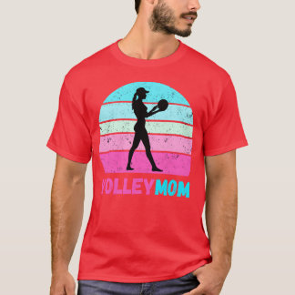 VolleyMom Volleyball Mutter Vintag T-Shirt