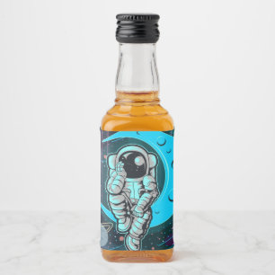 Vollfarbe Alkoholflaschenetikett