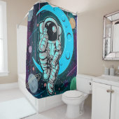 Vollfarbe Duschvorhang (Beispiel)