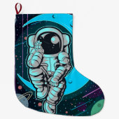 Vollfarbe Großer Weihnachtsstrumpf (Vorderseite)