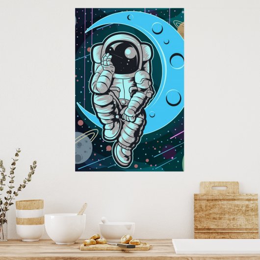 Vollfarbe Poster (Küche)