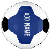 Vollfarben dunkelblau - Name hinzufügen Fußball (Gedreht)