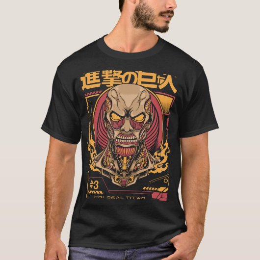 Vollfarben Eren Titan Print T-Shirt (Vorderseite)