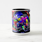 Vollfarben Große Tasse (Zentrum)