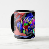 Vollfarben Große Tasse (Vorderseite Links)