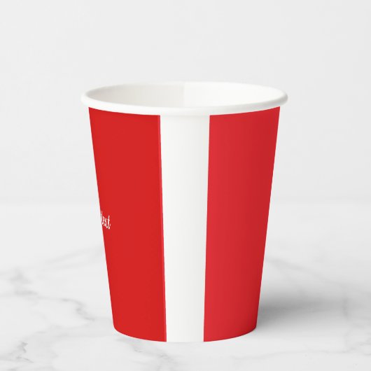 Vollfarben in Party, Vorlage Pappbecher (Links)