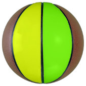 Vollfarben Neongelb und grün Basketball (Vertikal)