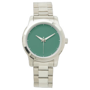 Vollfarbig grün, mit markierten Erhöhungen Armbanduhr