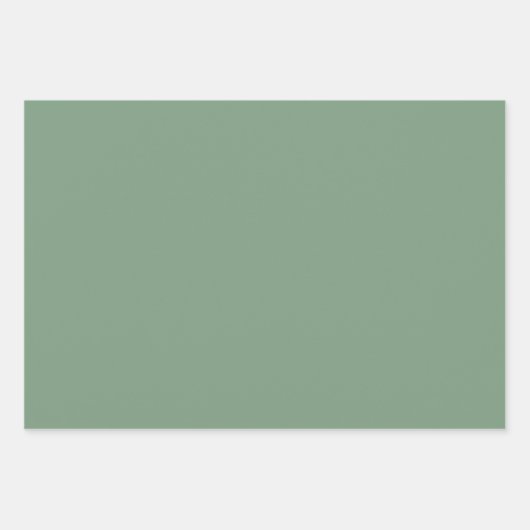 Vollfarbige Basilika raucht grün Geschenkpapier Set (Vorderseite)