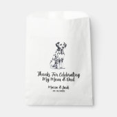 Vollfarbige Dalmatiner-Begrüßung Geschenktütchen (Vorderseite)