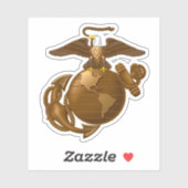 Vollfarbige EGA - Bronze Aufkleber (Blatt)