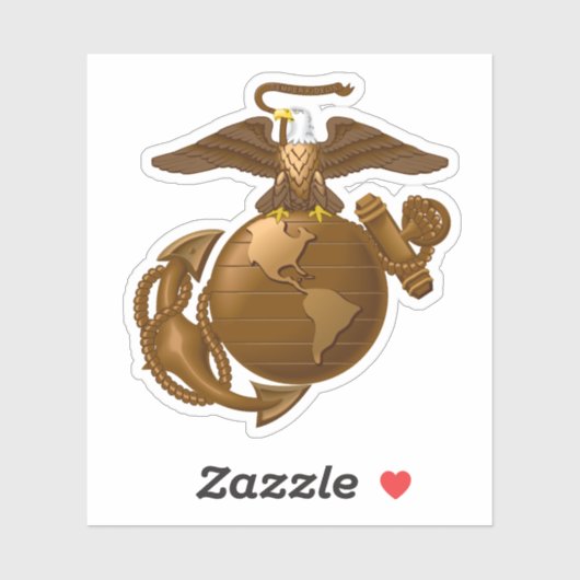 Vollfarbige EGA - Bronze Aufkleber (Blatt)