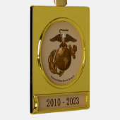 Vollfarbige EGA - Bronze Banner-Ornament Gold (Rechts)