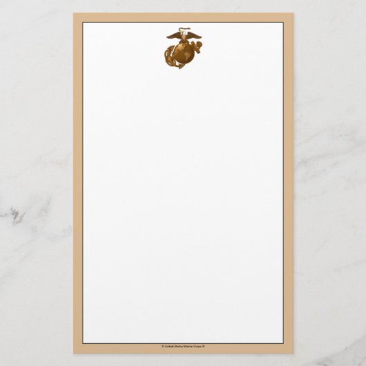 Vollfarbige EGA - Bronze Briefpapier (Vorderseite)