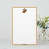 Vollfarbige EGA - Bronze Briefpapier (Stehend Vorderseite)