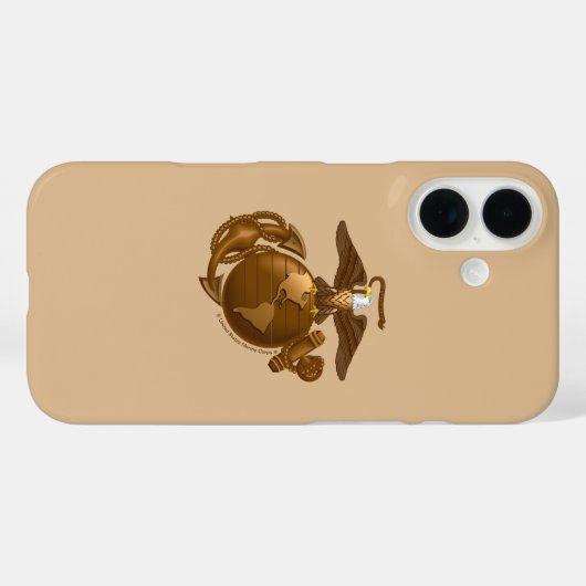 Vollfarbige EGA - Bronze Case-Mate iPhone Hülle (Rückseite (Horizontal))