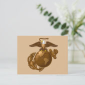 Vollfarbige EGA - Bronze Feiertagspostkarte (Stehend Vorderseite)