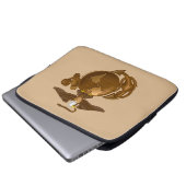 Vollfarbige EGA - Bronze Laptopschutzhülle (Vorne Knopf)