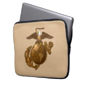 Vollfarbige EGA - Bronze Laptopschutzhülle (Vorderseite Links)