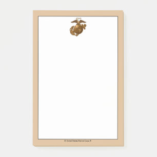 Vollfarbige EGA - Bronze Post-it Klebezettel