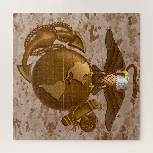 Vollfarbige EGA - Bronze Puzzle (Horizontal)