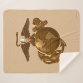 Vollfarbige EGA - Bronze Sherpadecke (Vorderseite (Horizontal))