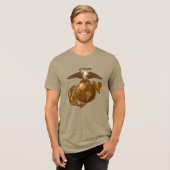 Vollfarbige EGA - Bronze Tri-Blend Shirt (Vorderseite voll)