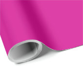 Vollfarbige hellbeere Rosa fuchsia Geschenkpapier (Rolleneckpunkt)