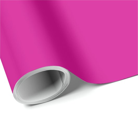 Vollfarbige hellbeere Rosa fuchsia Geschenkpapier (Rolleneckpunkt)