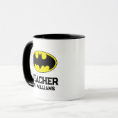 Vollfarbiger Batman-Lehrer Tasse (Vorderseite Links)