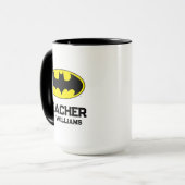 Vollfarbiger Batman-Lehrer Tasse (Vorderseite Links)